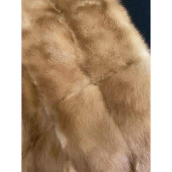 MCM Fur Mink‎ stole cape shrug Vintage Authentic Soft Blonde Mink Hollywood Glam - Picture 2 of 10